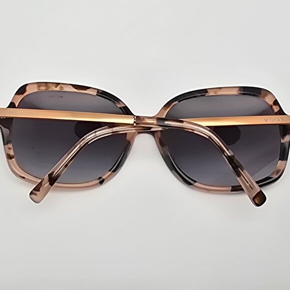 Michael Kors MK2024 Adrianna II Pink Tortoise Frame Grey Gradient Len Sunglasses - Picture 10 of 15